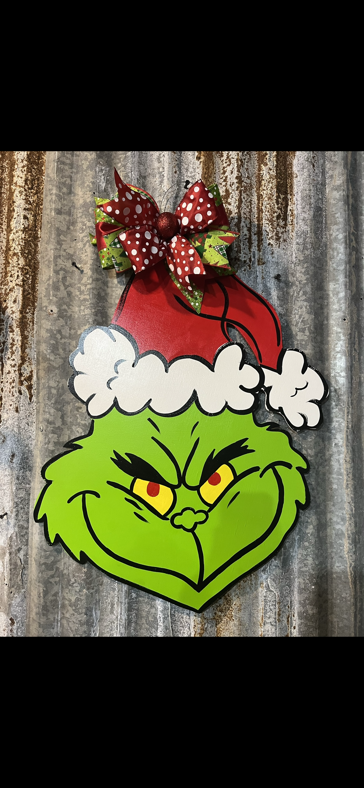 Green monster door hanger