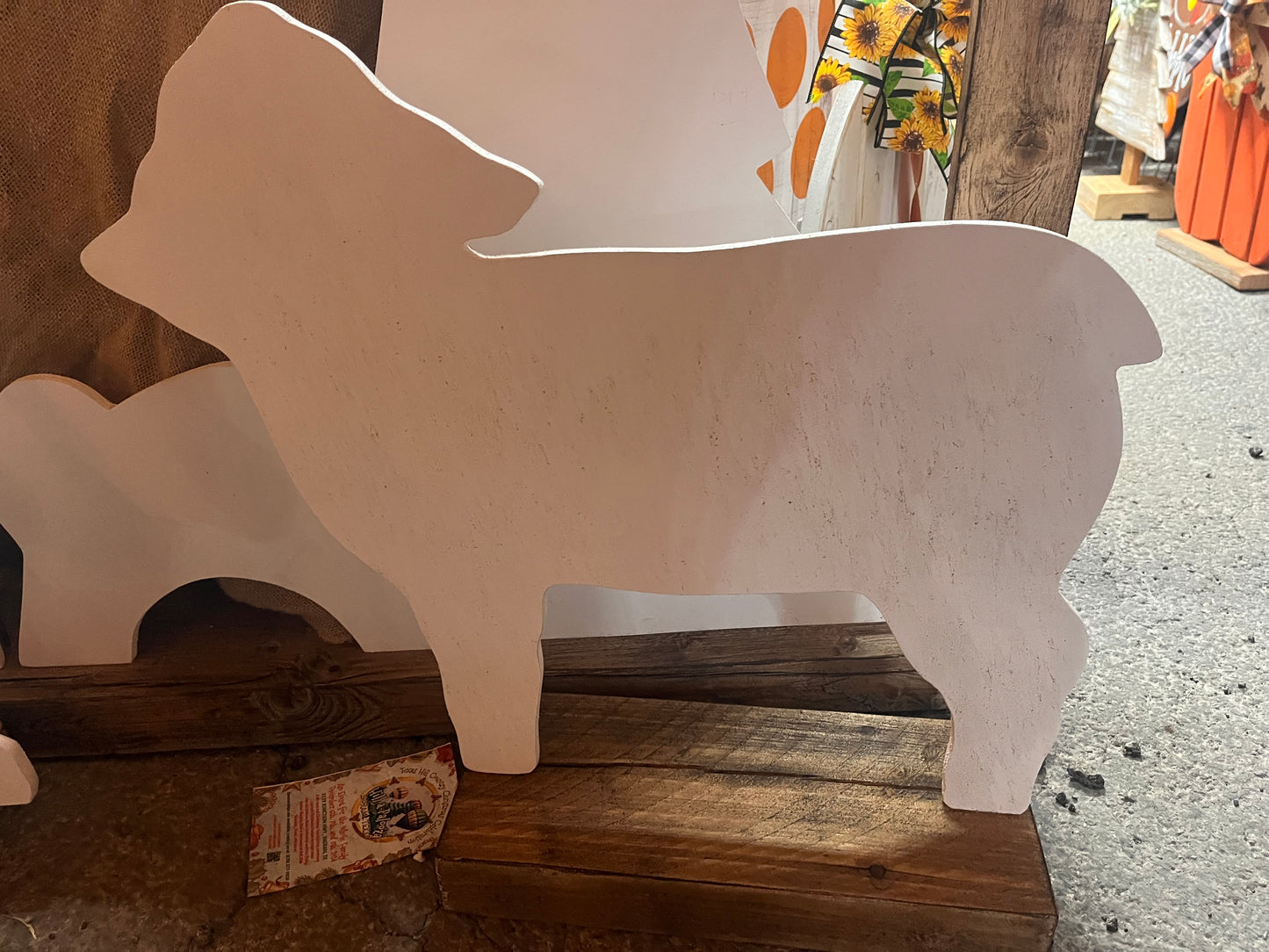 Nativity with donkey and lamb