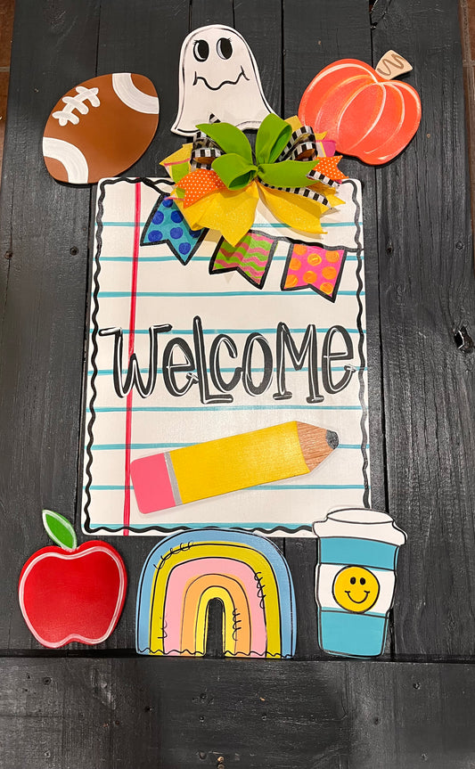 Sheet of paper doorhanger