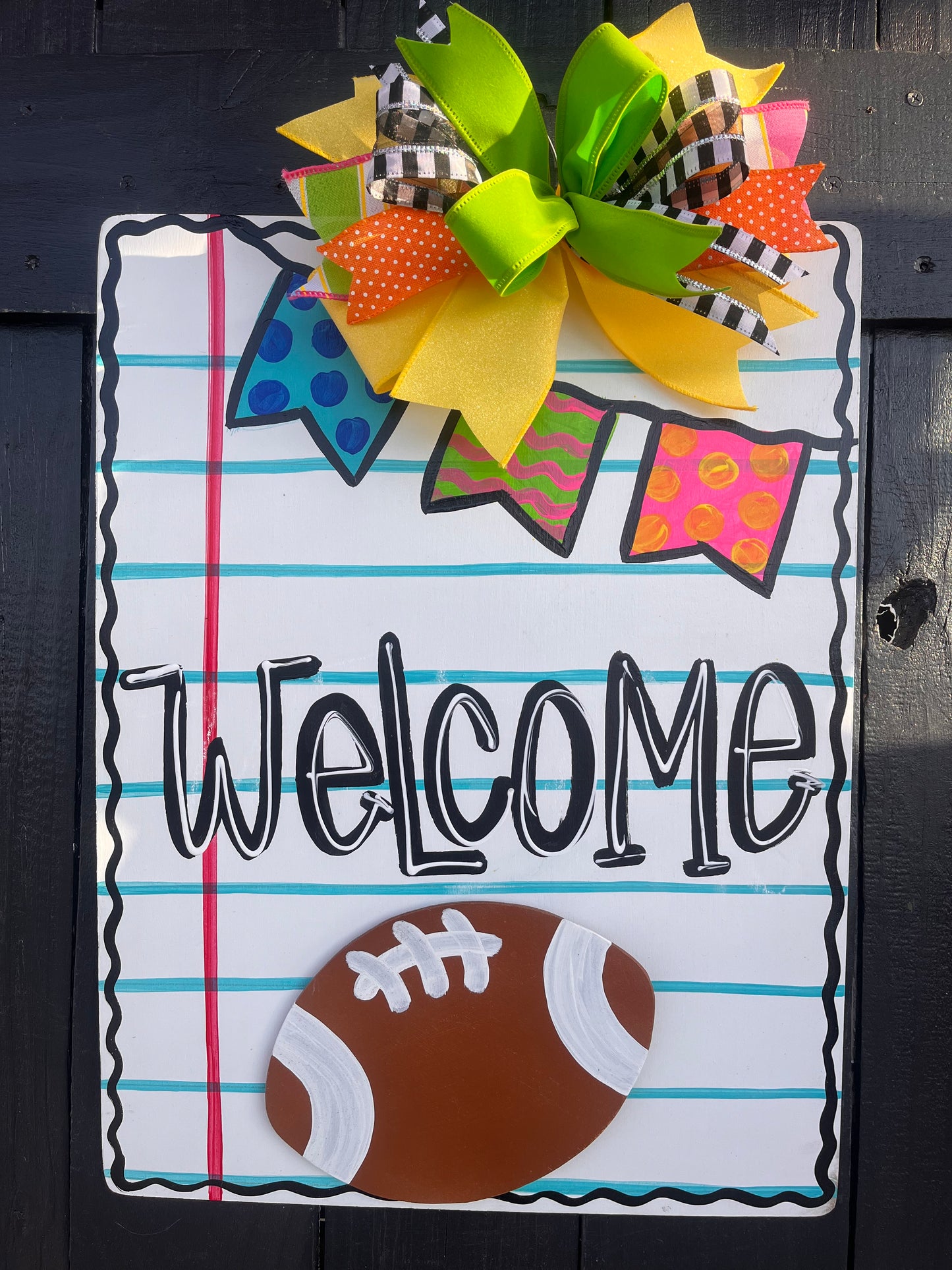 Sheet of paper doorhanger